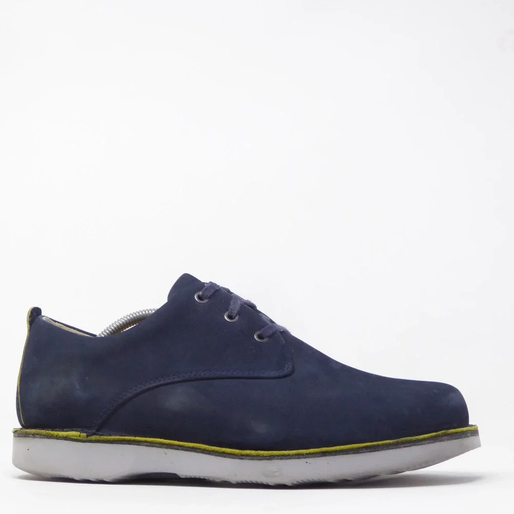Samuel Hubbard Mens Hubbard Free Oxford Navy Blue Nubuck Leather 11W